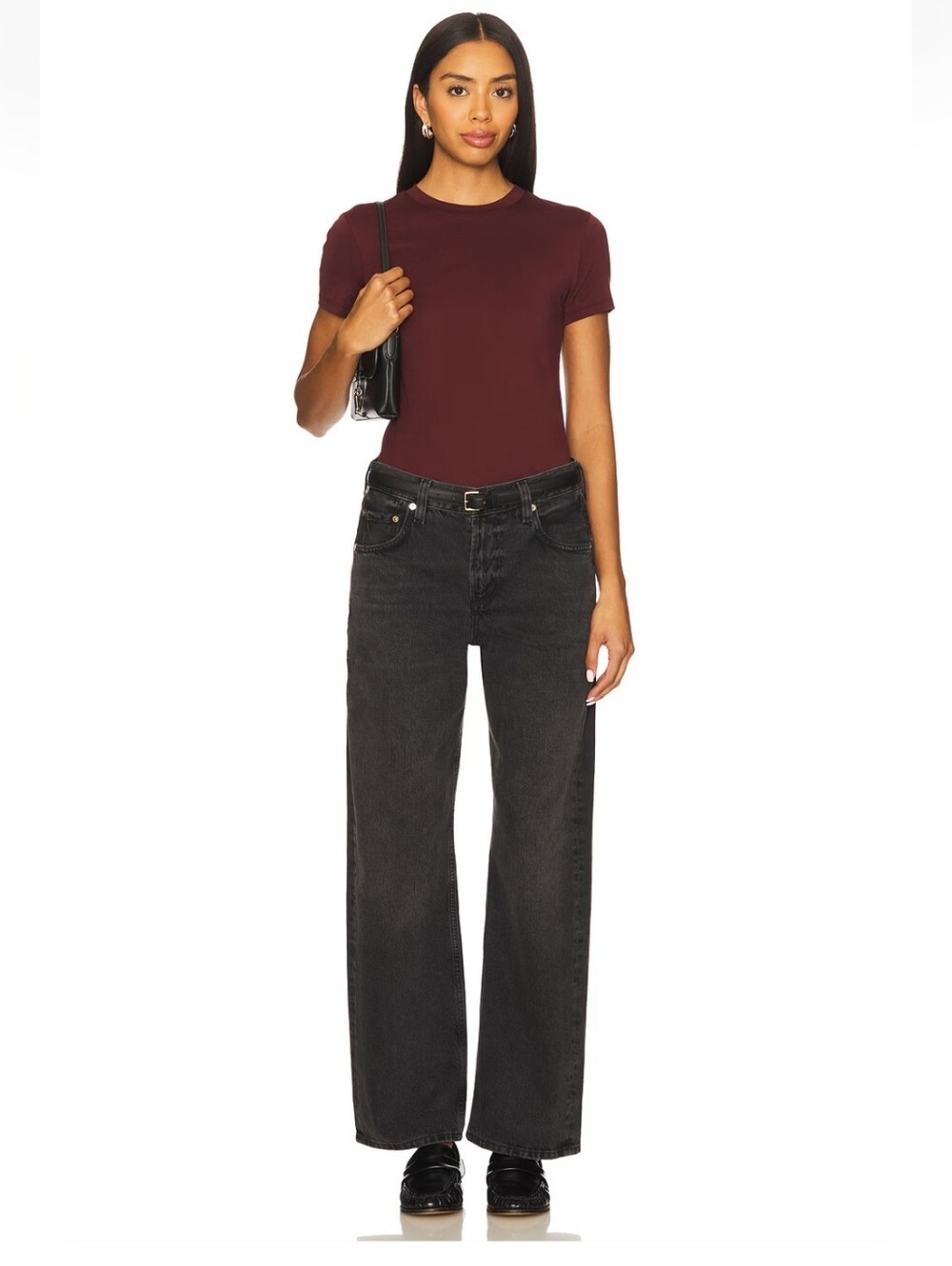 Citizens Of Humanity Lindz Low Rise Easy Straight in Vintage Black 1